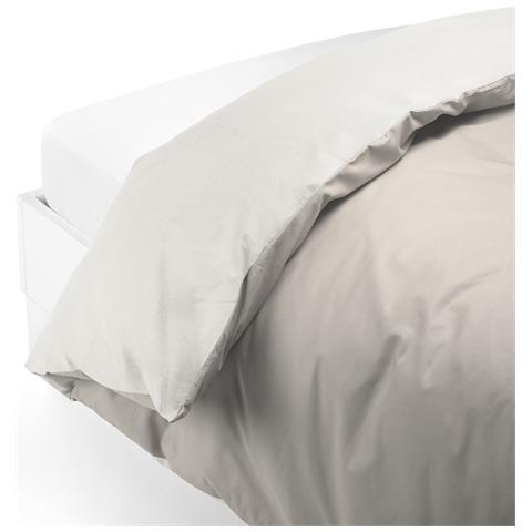 Sacco Copripiumino In Cotone Colore Bianco Misura Singolo - Foto 2