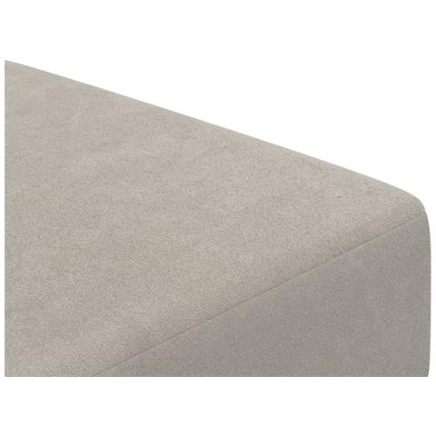 Divano Letto a 2 Posti Grigio Chiaro in Velluto - Foto 9