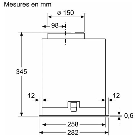 Cappa D54NAC1S0B Incassata da 570 m³ /h Aspirante /Filtrante Colore Nero - Foto 7