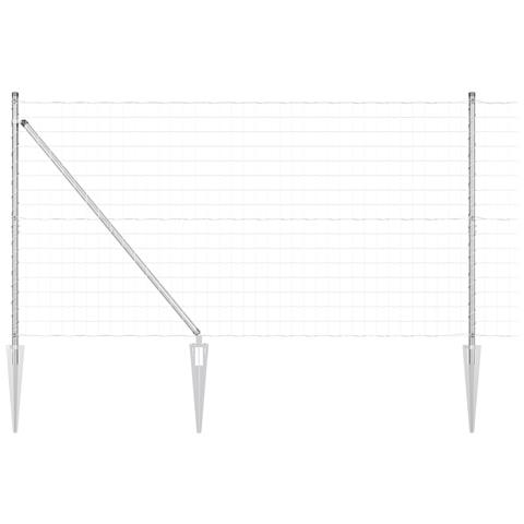Euro Fence con 7 pali a punta 1.2x10 m in acciaio zincato - Foto 1