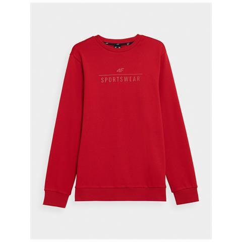 Felpa Sportiva Da Uomo Senza Cappuccio, Chiusa, Rossa, Taglia 3xl - Foto 1