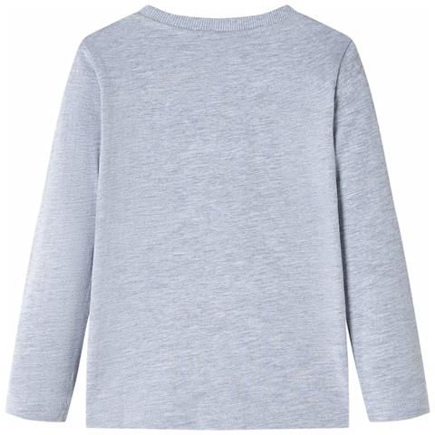 Maglietta Bambino a Maniche Lunghe Grigio Mélange 104 - Foto 2