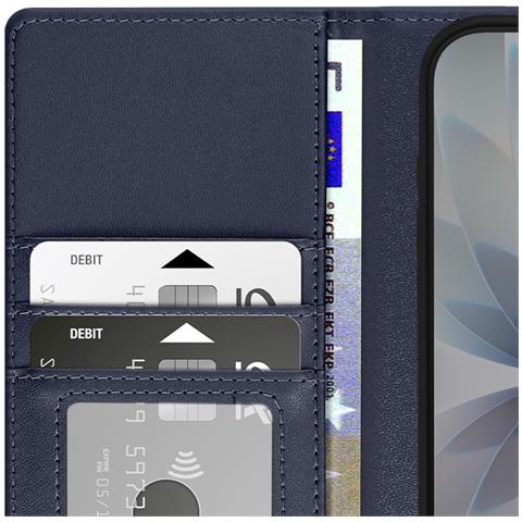 Custodia A Portafoglio 2 In 1 Per Iphone 17 Con Cover Staccabile, Blu Notte - Foto 2