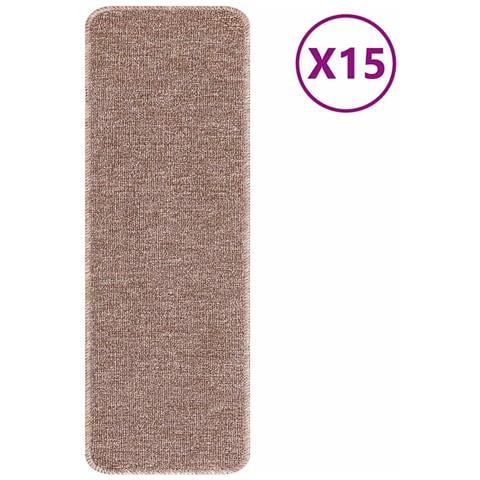 Tappetini Antiscivolo per Scale 15 pcs Marrone chiaro - Foto 1
