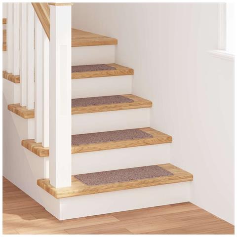 Tappetini Antiscivolo per Scale 15 pcs Marrone chiaro - Foto 2