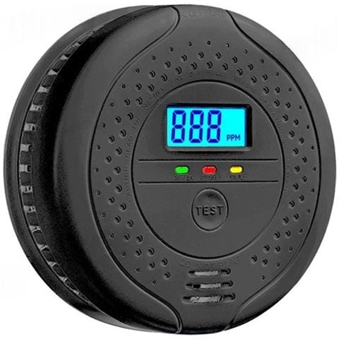 Rilevatore Di Allarme Per Monossido Di Carbonio (co) Alimentato A Batteria Con Display Lcd Black - Foto 1