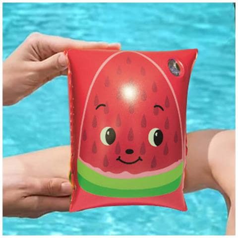 Braccioli Da Nuoto Per Bambini Con Motivo Fragola, Leggeri E Pratici, Rosso - Foto 2