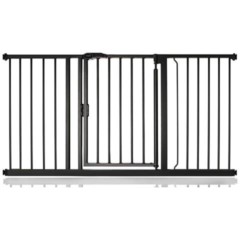 Bettacare Cancelletto Per Animali Con Chiusura Automatica, 147cm - 154cm, Nero Opaco - Foto 1