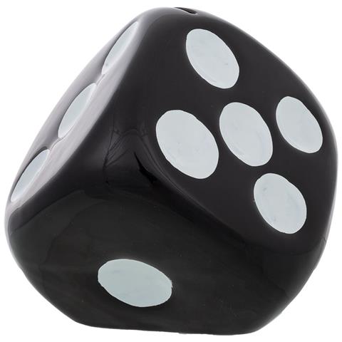 Salvadanaio Dadi Neri 12,5x12x12,8h - Foto 2