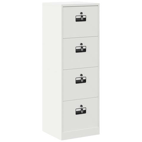 Armadio per File con cassetto Bianco 44 x 50 x 106.5 cm - Foto 1