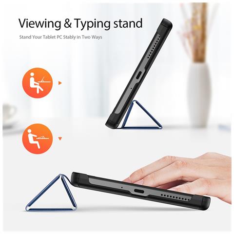 Cover per Tab M8 (4th Gen) 2024 - Pelle /PU, Blu - Foto 2