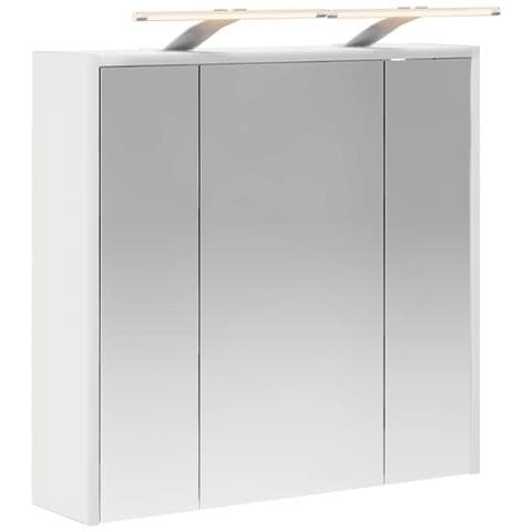 Mobiletto per specchio da bagno Bianco 63,5 x 16 x 62,5 cm - Foto 1