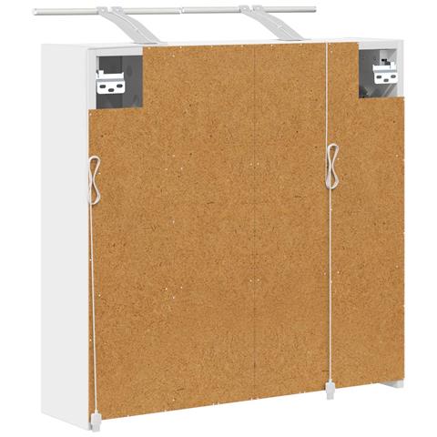Mobiletto per specchio da bagno Bianco 63,5 x 16 x 62,5 cm - Foto 9
