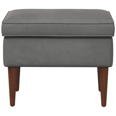 Poggiapiedi Grigio Scuro 55 x 35 x 41 cm Velluto - Foto 2