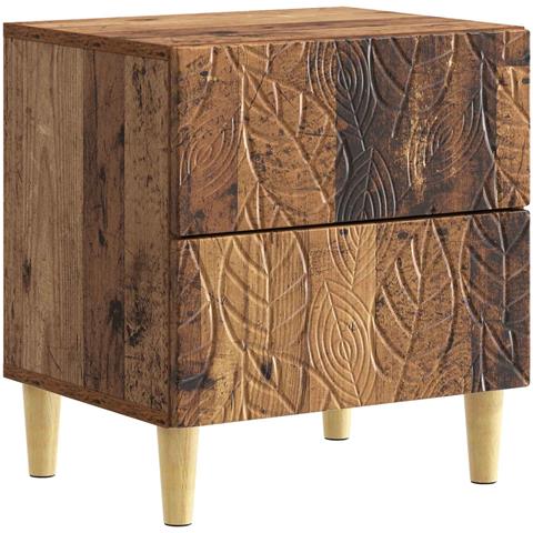 Comodino Legno antico 43 x 34,5 x 48 cm Legno ingegnerizzato - Foto 1