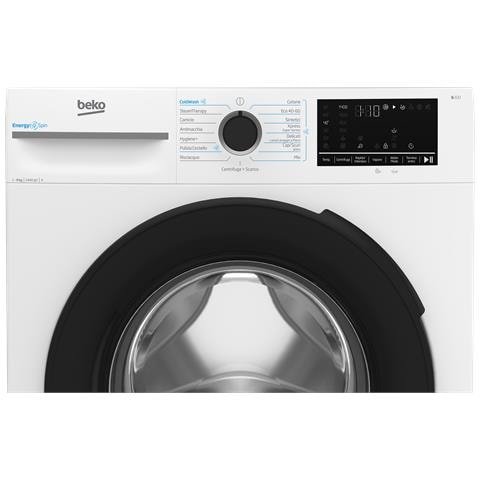 b300 BMW9149DB: Lavatrice 9kg, classe A-30%, 1400giri, linea estetica NX, motore inverter, display touch, porta nera, tecnologia EnergySpin™, funzione vapore - Foto 8