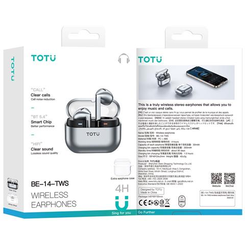 Auricolari TWS Wireless - Grigio Scuro, Grigio - Foto 4