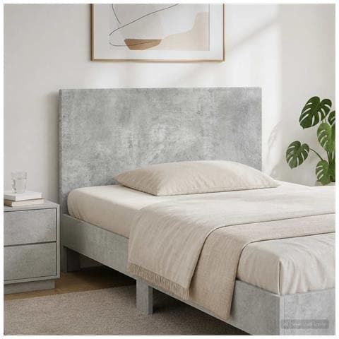 Testiera da Muro BREDA Grigio Cemento Legno ingegnerizzato - Foto 2
