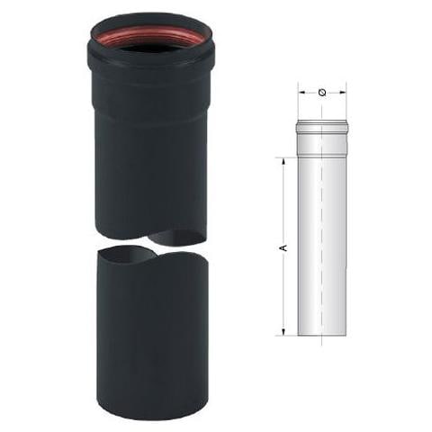 Tubo per stufa pellets 50 cm diametro 10 cm con guarnizione di tenuta - Foto 2