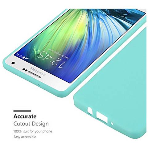 Custodia Compatibile Con Samsung Galaxy A7 2015 In Candy Blu - Coperchio Protettivo In Silicone Tpu Flessibile - Foto 2