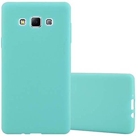 Custodia Compatibile Con Samsung Galaxy A7 2015 In Candy Blu - Coperchio Protettivo In Silicone Tpu Flessibile - Foto 1