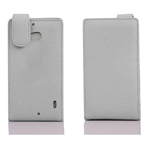 Custodia Compatibile Con Nokia Lumia 929 / 930 In Magnesio Bianco - Coperchio Protettivo In Design Flip Realizzato In Similpelle Testurizzata - Foto 2