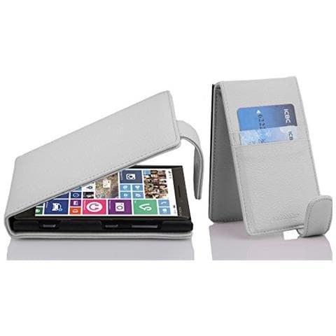 Custodia Compatibile Con Nokia Lumia 929 / 930 In Magnesio Bianco - Coperchio Protettivo In Design Flip Realizzato In Similpelle Testurizzata - Foto 1