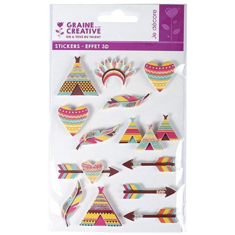 13 Adesivi 3d - Indiani 5 Cm - Foto 2