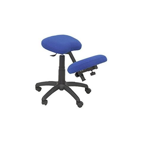 Sgabello Da Ufficio Ergonomico, Girevole E Regolabile In Altezza, Tappezzato In Tessuto Bali, Colore Blu (ginocchiera Regolabile)  - Foto 1