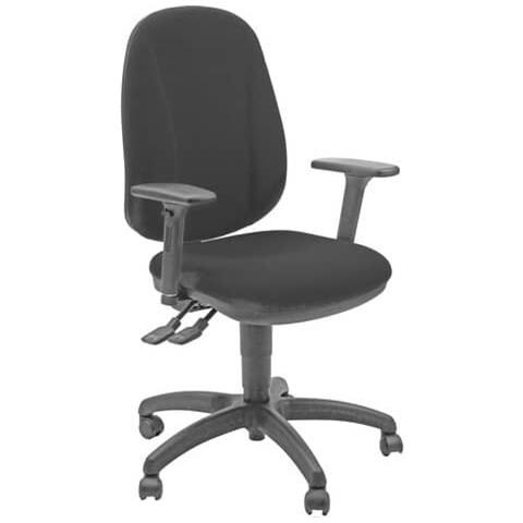 Sedia Operativa Girevole Giano Gigi Eco Smart Rivestimento Ppl Nero - Braccioli Opzionali - Gigi / en - Foto 1