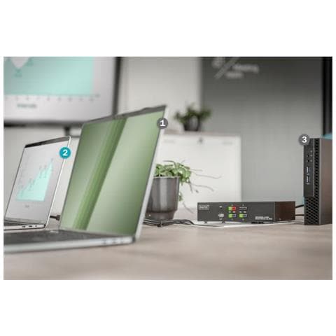 Kvm Switch 4port Single Display Desktop Hdmi Kvm Switch - Foto 2