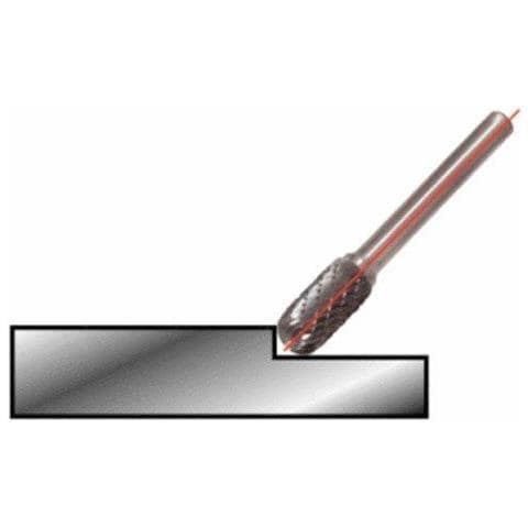 515.3244 Metallo Duro Macinazione Rotondo Bava Rotante Forma C 10mm - Foto 2