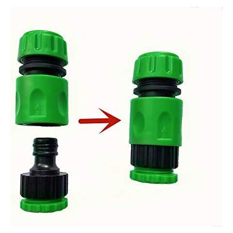 10 Pacchetti Di Plastica Tubo Per Innaffiare Presa Rubinetto Kit Per Iscriviti Al Tubo Da Giardino Tubo Tube (2 Raccordo Maschio Doppio 6 Tubo Flessibile 12 Fine Quick Connect 2 Tubo Presa Rubinetto 12 Pollici (21 Millimetri) E 34 Di Pollice (265 - Foto 4