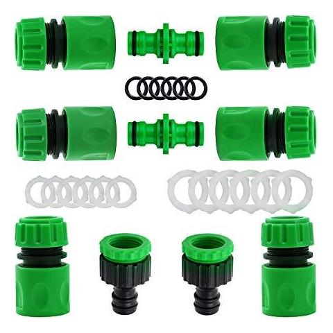 10 Pacchetti Di Plastica Tubo Per Innaffiare Presa Rubinetto Kit Per Iscriviti Al Tubo Da Giardino Tubo Tube (2 Raccordo Maschio Doppio 6 Tubo Flessibile 12 Fine Quick Connect 2 Tubo Presa Rubinetto 12 Pollici (21 Millimetri) E 34 Di Pollice (265 - Foto 1