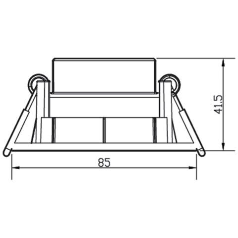 Pack Faretto Downlight Led Taragon 4.5w Foro Ø 70mm (3 Un.) Bianco 42xø85 Mm Metallo - Foto 1