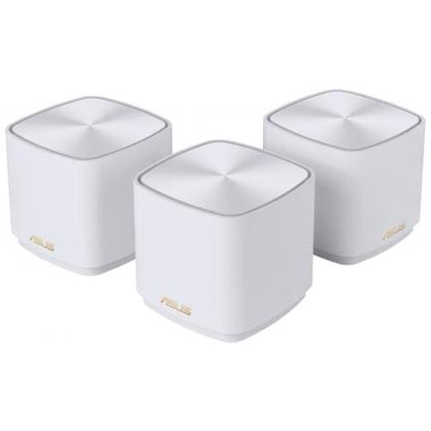 Kit di 3 Pezzi ZenWiFi XD5 (W-3-PK) Sistema Wi-Fi Mesh Dual-band (2.4 GHz / 5 GHz) Wi-Fi 6 (802.11ax) Bianco - Foto 1