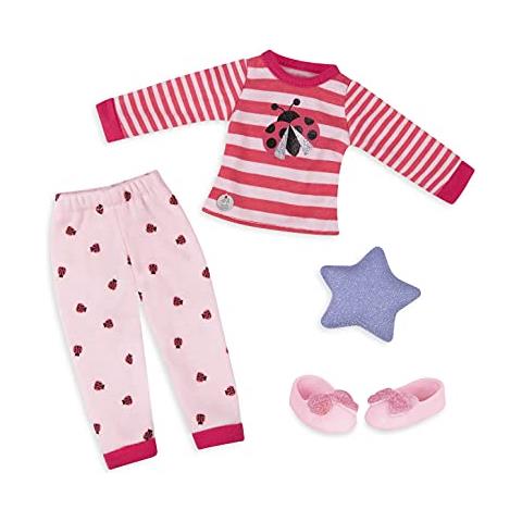 Di Battat - Completo Regolare Con Top E Pantaloni Del Pigiama Scintillante Ladybug - Vestiti E Accessori Per Bambole Da 14 Pollici - Foto 1