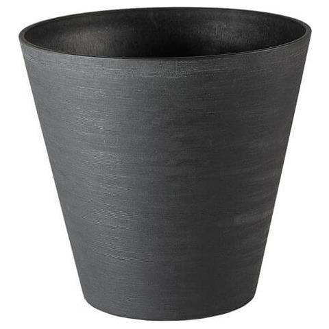 Vaso Per Rinvaso Nero Con Bordo Arrotondato - Foto 1