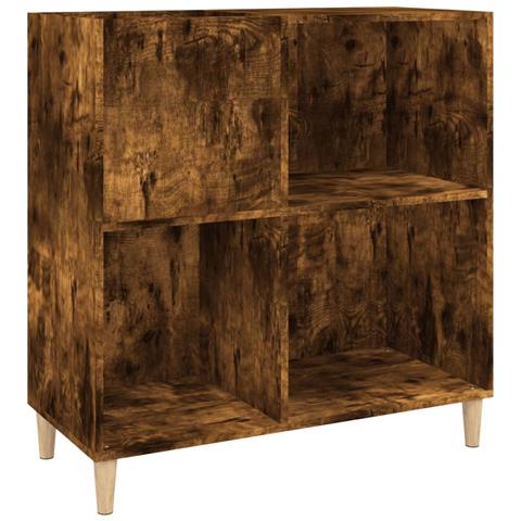 Mobile Porta Dischi Rovere Fumo 84,5x38x89 Cm Legno Multistrato - Foto 1