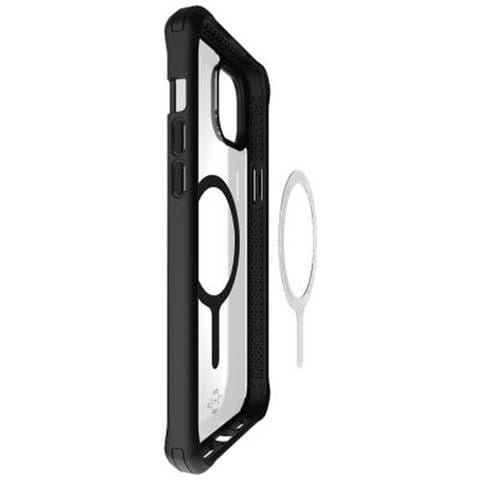 Cover Rinforzata Hybrid R Sling Magsafe Per Iphone 15, Nero Transparente - Foto 2
