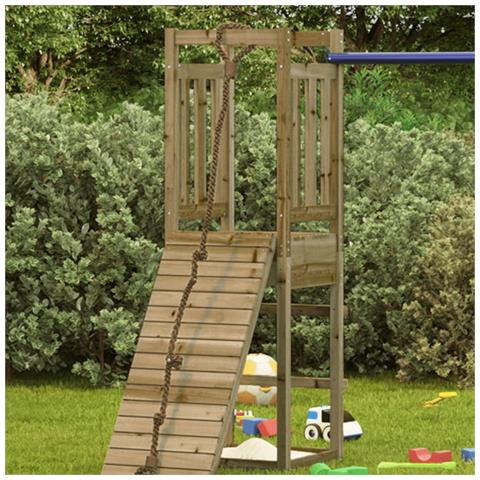 Torre Da Gioco 53x46,5x169 Cm In Legno Di Pino Impregnato - Foto 2