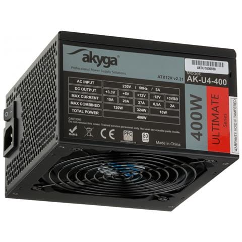 Alimentatore PC AK-U4-400 80 PLUS Bronze 20+4 pin ATX 400 W Colore Nero - Foto 2