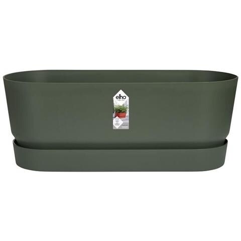 Vaso Rettangolare Da Balcone 50 Cm Verde Plastica Ovalada - Foto 1