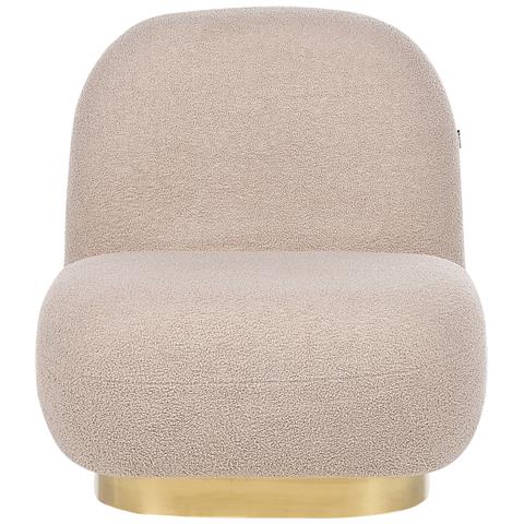 Poltrona Bouclè Beige Lovisa - Foto 8