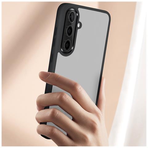 Cover Per Samsung S24 Plus Retro Rigido Bordo Flessibile Design Fumé - Foto 2