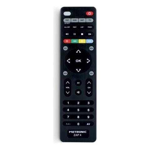 UNIVERSAL REMOTE CONTROL ZAP 4 FOR TV +TDT + SAT + DVD 495325 - Foto 1