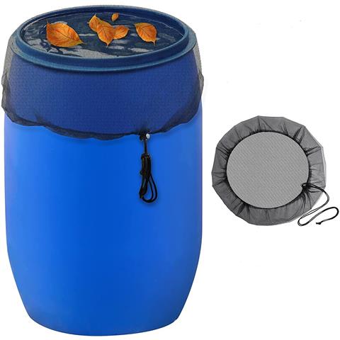 Copertura In Rete Per Barile Antipioggia Per Secchio Di Raccolta Dell'acqua: Previene I Detriti Delle Foglie Degli Insetti M / 85 Cm - Foto 1