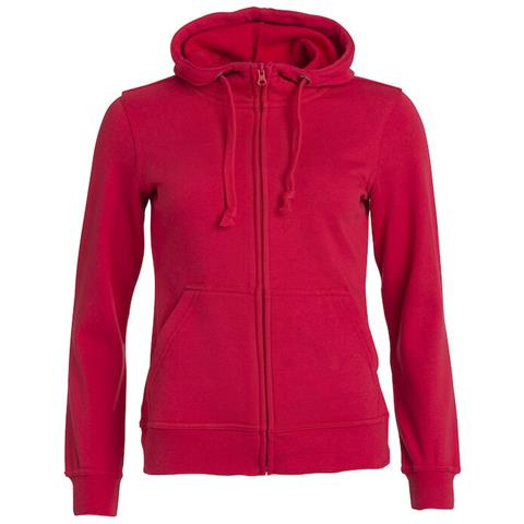Basic Hoody Full Zip Lady Rosso M - Foto 1