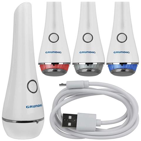 Massaggiatore Elettrico Massaggio Caldo Freddo Viso Collo Batteria Litio USB - Foto 1