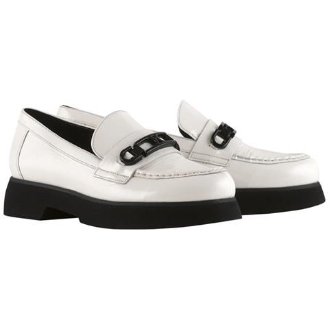 Cecil Loafers Mocassino Pelle Scarpe Donna Bianco Eu 41, 7-101635 0200 - Foto 1